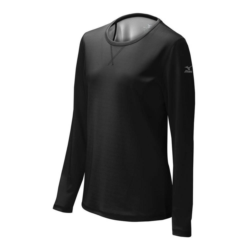 Blusa Mizuno Core Dual Hybrid - Mulher - Pretas/Cinzentas - BDUMN0193